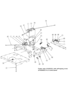 Electrical Assembly Kawasaki Diagram and Parts List for M54-KW 53DB5DBW750-23-HP Cub Cadet Lawn Tractor